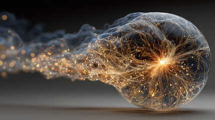 Explosion de la bulle de l&rsquo;IA &ndash; illustration conceptuelle du march&eacute; technologique