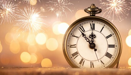 Antique clock design resource for the start of the new year