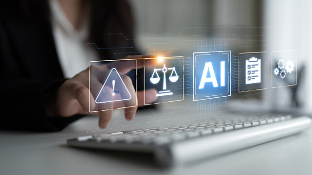 Concept of Artificial Intelligence in legal and regulatory technology. AI systems are used for risk management, process automation, and ensuring compliance with laws and policies. Fermion