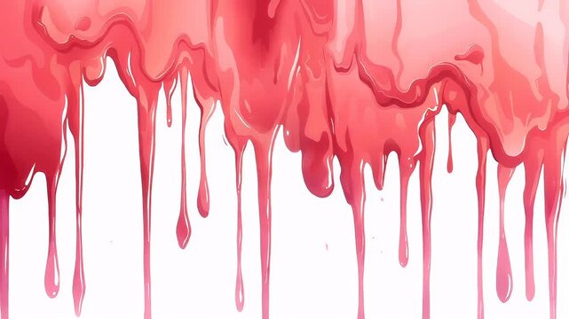 pink dripping paint abstract background vector illustration.