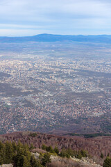 Landscape of Vitosha Mountain near Kamen Del peak, Bulgaria