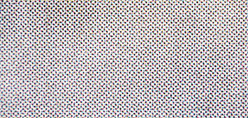 Macro of CMYK Halftone Dots Forming Bright Printed Texture