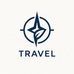 Obraz premium Modern Compass Logo for Travel and Navigation Branding