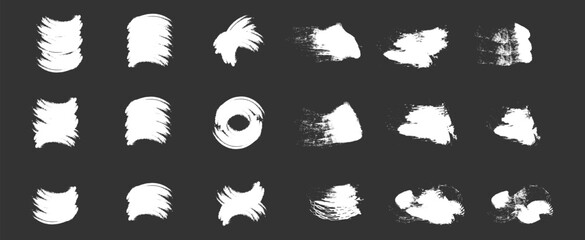 Set of vector paint brush stroke, ink splash and grungy decoration elements. Sketch grunge charcoal, texture rough scratching pencil chalk line, freehand doodle scribble stroke art brushes vector .