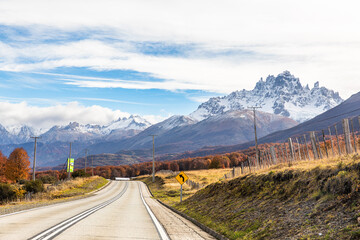 road in the patagonia mountains