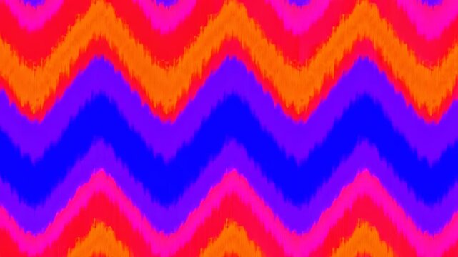 Vibrant Zigzag Texture: A visually captivating seamless pattern of zigzagging lines in vibrant, saturated hues, creating a dynamic and eye-catching graphic.