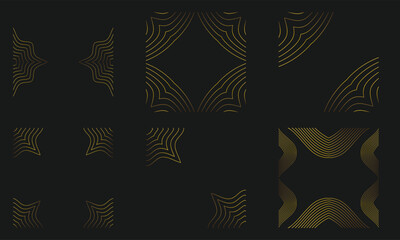 Ornamental Golden Line Border Bundle