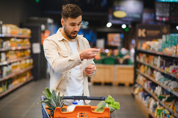 Man surprised by grocery bill and high prices