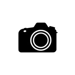 digital camera on white background