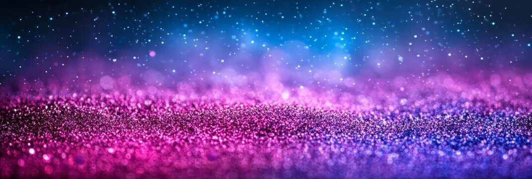 Abstract Celestial Background with Stunning Bokeh Effects and Futuristic Glowing Patterns