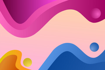Obraz premium Abstract Wavy Gradient Background Illustration with Smooth Color Transitions for Modern Branding and Design Projects 