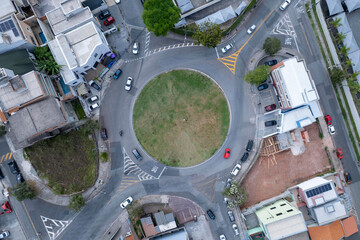 Aerial view of the city of Cajamar, São Paulo, Brazil.