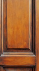 A wooden panel with a brown color