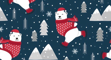 Christmas Seamless Pattern.