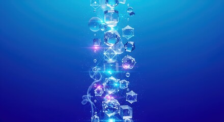 Abstract Quantum Computing Geometric Visualization