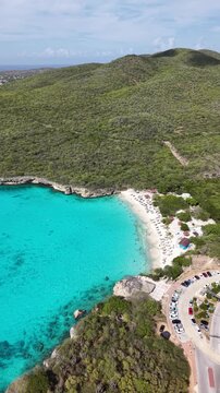 4K 60FPS Cinematic Footage: Grote Knip Bay Flyover and Curacao Cliffs