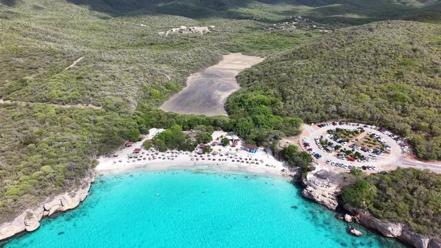 4K 60FPS Cinematic Footage: Grote Knip Bay Flyover and Curacao Cliffs