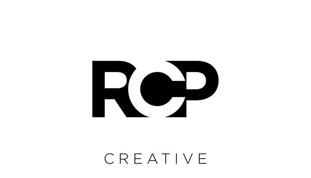 RCP Letter business logo design vector icon