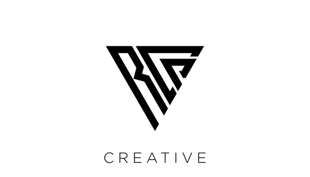 RCP Letter business logo design vector icon