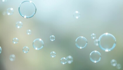 Shimmering blue soap bubbles floating on a gentle breeze,   whimsical,  nature