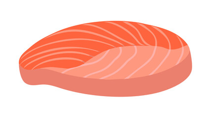raw salmon steak