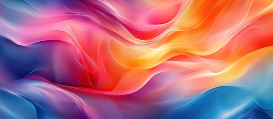 Fototapeta premium Colorful abstract swirls, vibrant hues, dynamic flow, background design, website banner