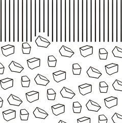 Adobe Illustrator Artwork with bricks and vertical lines