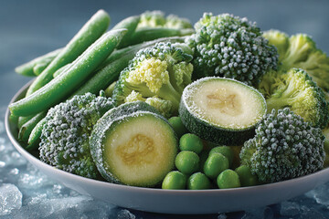 Frozen Green Vegetables &ndash; Fresh Healthy Food Frozen for Storage