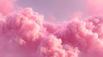 Fototapeta premium Pink clouds in the sky