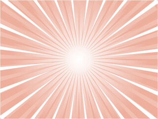 Soft Red Sunburst Background with Radiating Light