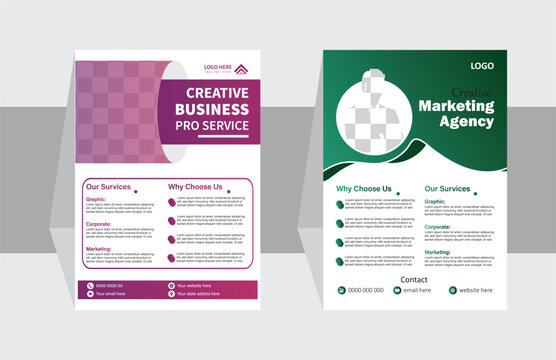 Modern Business Flyer Design Vector File Print