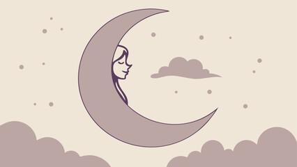 Cozy Campsite Under Starry Night Sky Illustration