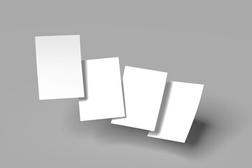 Minimalist Blank Paper Mockup on Clean Background