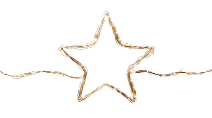 Fototapeta premium Bright and Sparkling Decorative Star with Twinkling Lights for Festive Celebrations and Holiday Decoration Themes