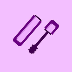 Illustration of a Purple Tube Mascara