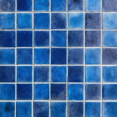 A closeup shot of square blue tiles - good for a background