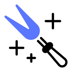 This BBQ Fork icon is suitable for barbecue party.