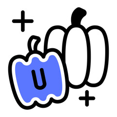 This Bell pepper icon is suitable for barbecue party.