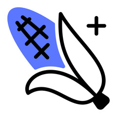 This Corn icon is suitable for barbecue party.