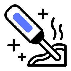 This Meat Thermometer icon is suitable for barbecue party.
