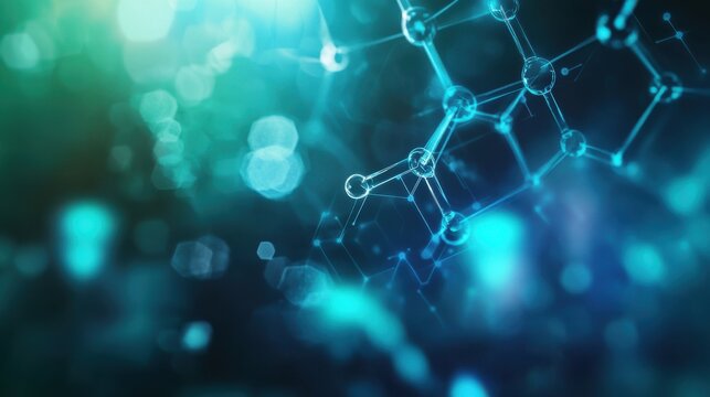 A symbol of advanced medical technology and diagnostics on blurred background