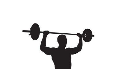 man lifting dumbbell
