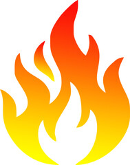 Set of fire flame vector icons. Collection of fire and flame icons. Bonfire icons, flaming elements.