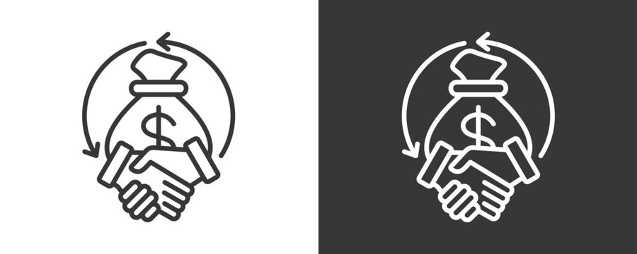 Sales Enablement Icon Set Vector Collection Isolated In Black And White