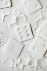 Close up of Abstract Background of Light Textured Powder