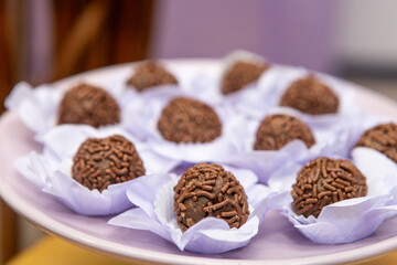 Brazilian sweet known as brigadeiro, very popular in Rio de Janeiro.