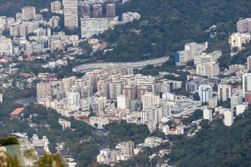 Aerial view of the Jardim Bot&acirc;nico neighborhood in Rio de Janeiro.