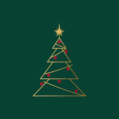 abstract christmas tree
