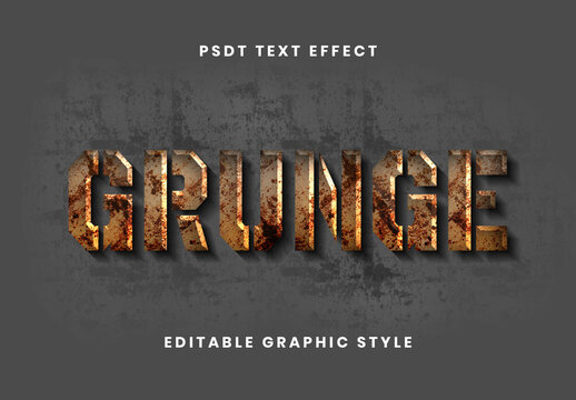 Grunge Rust Text Effect