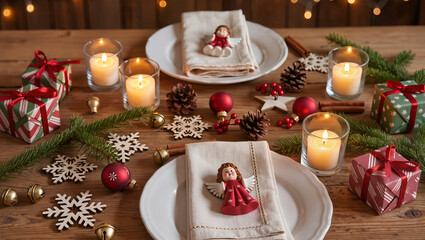 christmas table decoration